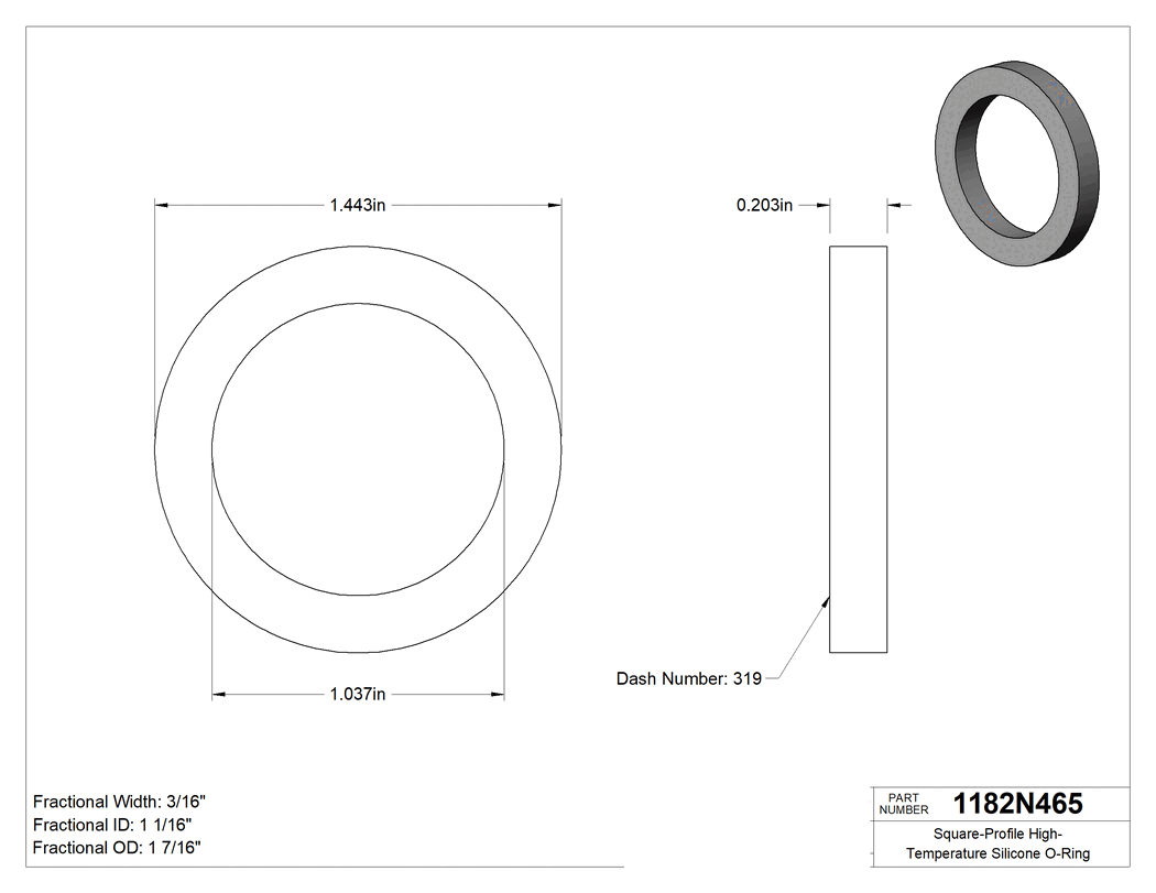 Technical drawing - 1182N465
